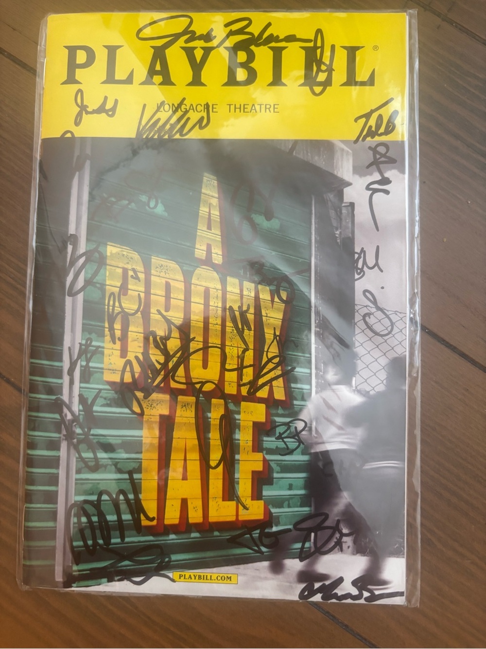 Broadway Bronx Tale Playbill, Signed